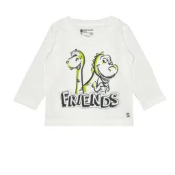 Bodycare Kids White Printed Full Sleeves T-Shirt-image-35