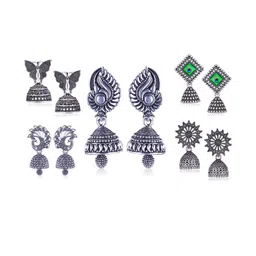 Sangria Silver-Plated Alloy Earrings-picture-23