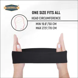 BISMAADH Running Headband for Men Non Slip Workout Sweatbands Adjustable Sports Moisture Wicking Workout Headbands image 4