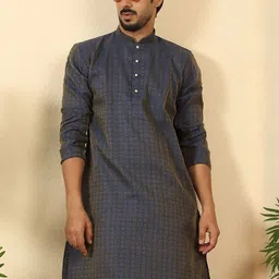 KRAFT INDIA Men Regular Kurta with Dhoti Pants image 3