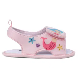 Cute Walk by Babyhug Booties With Mermaid Design - Pink image 4