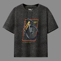 BAESD Boys Pack of 2 Graphic Printed Round Neck T-shirts image 4