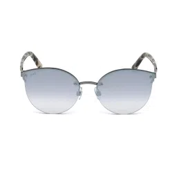 WEB EYEWEAR Grey Oval Sunglasses Designed in Italy image 1
