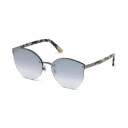 WEB EYEWEAR Grey Oval Sunglasses Designed in Italy image 2