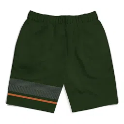 HELLCAT Kids Olive & Burgundy Printed Shorts (Pack Of 2) image 2