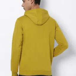 Allen Solly Sport Yellow Cotton Regular Fit Hooded Sweatshirt image 2