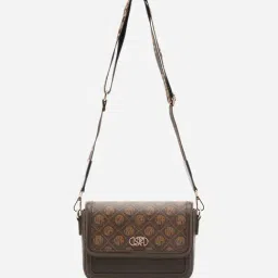 U.S. Polo Assn. Brown AGATHA Logo Cross Body Bag-image-87
