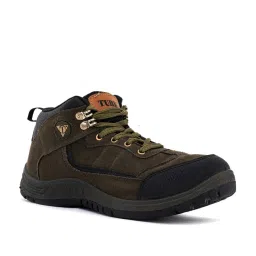 khadim Turk by Khadims Men's Olive Outdoor Shoes image 2