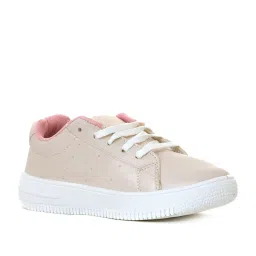 khadim Pro by Khadims Women's Cream Sneakers image 2