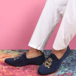 Fausto Men's Blue Casual Loafers-picture-30