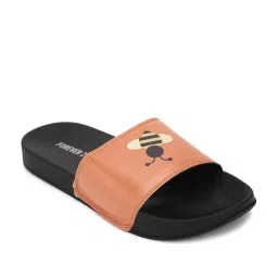 Forever 21 Women's Orange Slides image 2