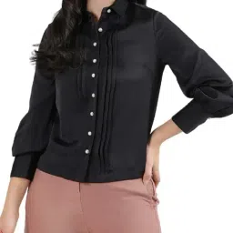 Centrestage Black Regular Fit Shirt-picture-13