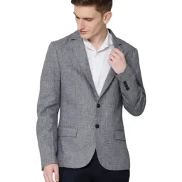 Antony Morato Grey Notched Lapel Blazer-image-10