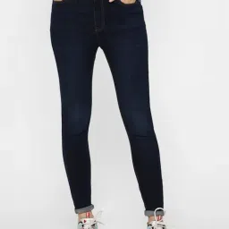 Only Dark Blue Cotton Jeans-image-11