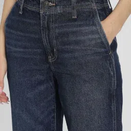 American Eagle Outfitters Navy Plain Jeans image 5