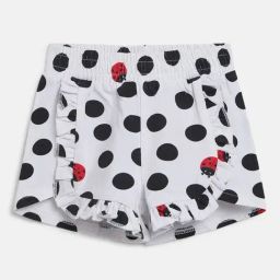 Chicco Kids White & Black Printed Shorts-picture-15