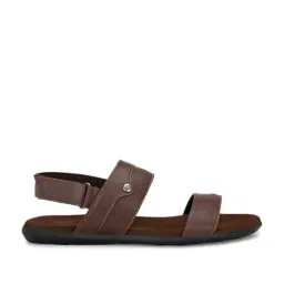 El Paso Men's Brown Back Strap Sandals-picture-32