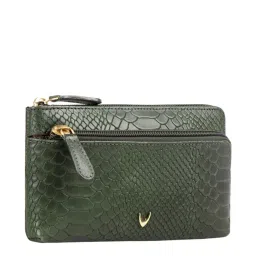 Hidesign Ecom Ee Paola W1 Rf Snake Emer Green Leather Textured Pouch image 2