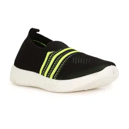 Bubblegummers by Bata Kids Black & Green Casual Slip-Ons image 2