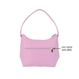 Baggit Orchid Flower PVC Solid Hobo Handbag image 2