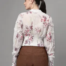 Global Republic White Embroidered Top image 2