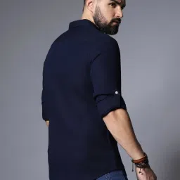 High Star Navy Relaxed Fit Shirt image 2