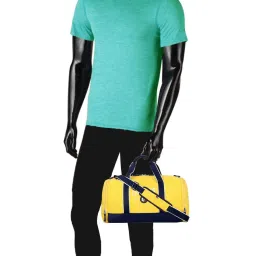 Tommy Hilfiger Demarcus Yellow & Navy Medium Duffle Bag image 2
