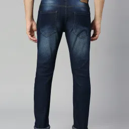 Thomas Scott Dark Blue Slim Fit Lightly Washed Jeans image 2