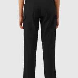 IVOC Black Relaxed Fit Mid Rise Trousers image 2