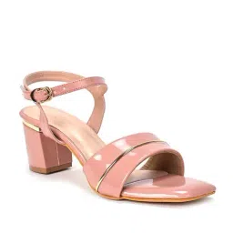 Scentra Women's Nude Ankle Strap Sandals-image-31