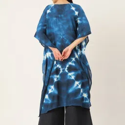 maaesa Blue Printed A Line Kaftan image 2