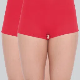 Lyra Pink Cotton Boy Shorts Panties - Pack Of 2 image 2