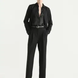 RAREISM Black Regular Fit Trouser-picture-36