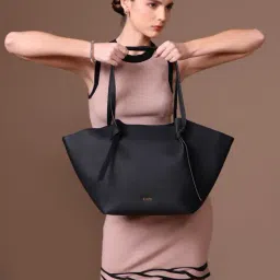 Kazo Black Julien Large Leather Tote-image-24