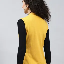 Monte Carlo Yellow Self Design Cardigan image 2