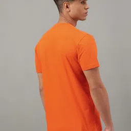 Free Authority Orange Cotton Regular Fit Dragon Ball Z Printed T-Shirt image 2