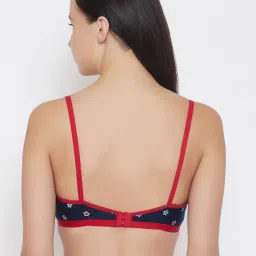 Clovia Blue Non Wired Non Padded Plunge Bra image 2