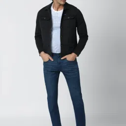 Van Heusen Black Cotton Slim Fit Jacket image 5