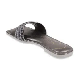 Catwalk Women's Gun Metal Casual Sandals image 5