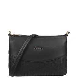 Metro Black Textured Medium Sling Handbag image 1