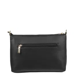 Metro Black Textured Medium Sling Handbag image 3