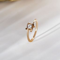 Mia by Tanishq 14KT Yellow Gold Natural Diamond Finger Ring - 2.08 gm-picture-20