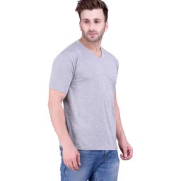 Weardo Grey & Navy Blue Cotton T-Shirt image 4