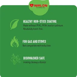 Nirlon Red Aluminium Non-Stick Heat Resistance Kitchenware Combo Set of 2 image 5