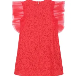 Under Fourteen Only Kids Red Lace Dress image 2