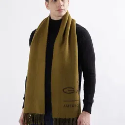 Gant Green Wool Solid Muffler-picture-18