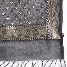 Fabindia Black Woven Pattern Dupatta image 5