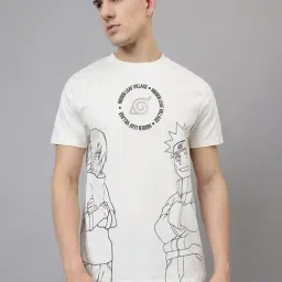 Free Authority White Cotton Regular Fit Prined T-Shirt-picture-32