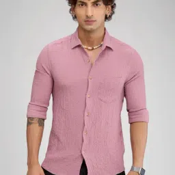 Vastrado Pink Relaxed Fit Shirt-image-19