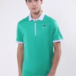 Iconic Men Colourblocked Regular Fit Cotton T-shirt-picture-20